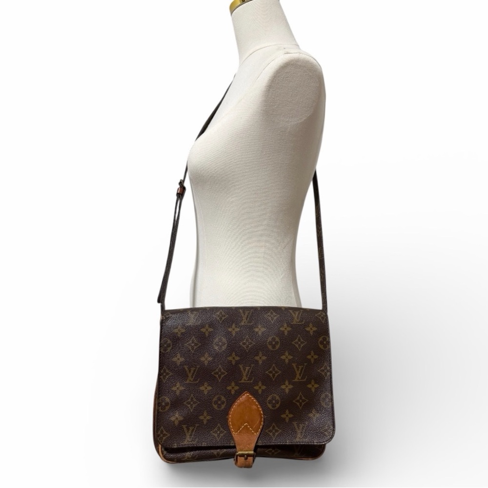 Louis Vuitton Cartouchière GM Crossbody Bag – Monogram Canvas, Adjustable Strap - Picture 2 of 16